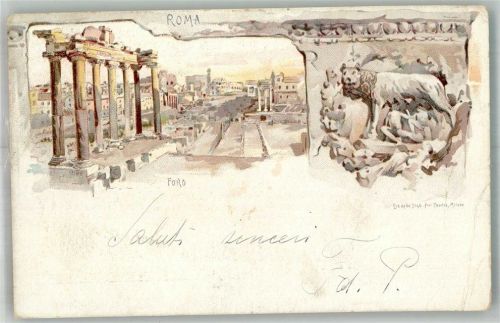 Roma 1898 Denkmal Foro