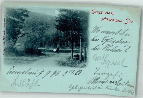 Zelezná Ruda 1898 Schwarzer See Adelskorrespondenz