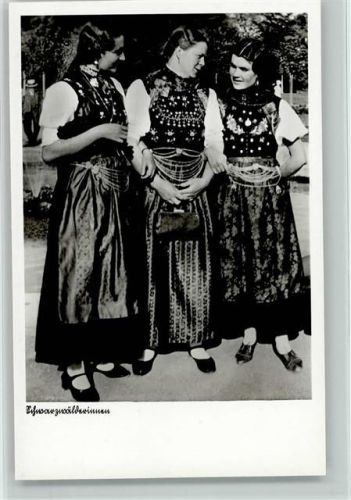 Drei Frauen in Tracht ca 1960 Foto AK