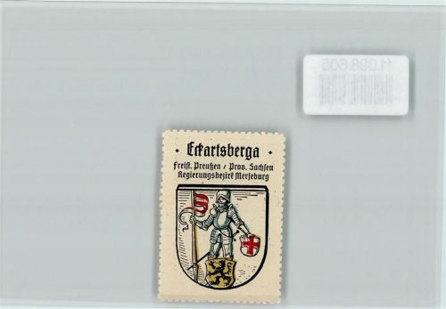 Eckartsberga Ritter Vignette Wappen Kaffee Hag ca 1920-1940
