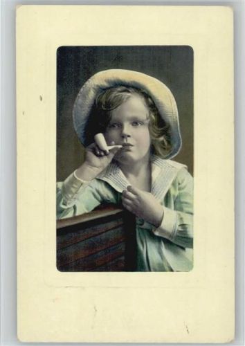 Junge mit einer Pfeife 1909 AK