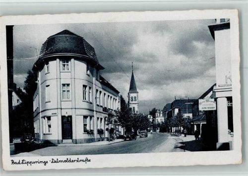 Bad Lippspringe 1943 Detmolder Strasse AK Kl. Einknick