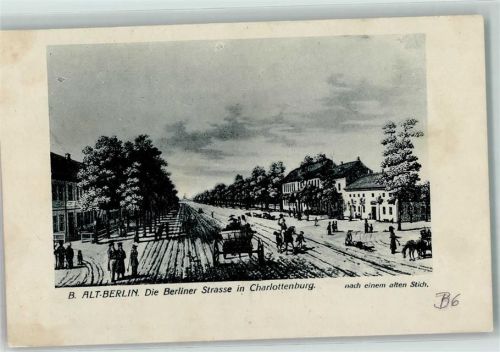 10115 W1000 Charlottenburg - Alt-Berlin B Berliner Straße Nach einem alten Stich