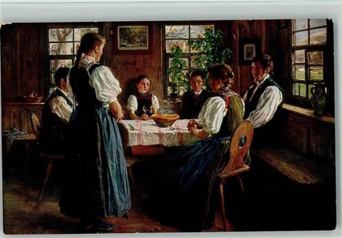Gebet vor dem Essen - Schwarzwaldstube - Serie VI Nr. 5 - Tischgebet Hasemann