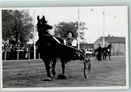 1957 Trabrennen Foto von Linfert Trabersport Fotograf Wandsbek