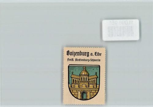Boizenburg Vignette Wappen Kaffee Hag ca 1920-1940