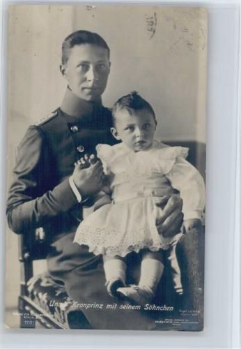 1907 Kronprinz mit seinem kleine Sohn Nr. 1781 Liersch
