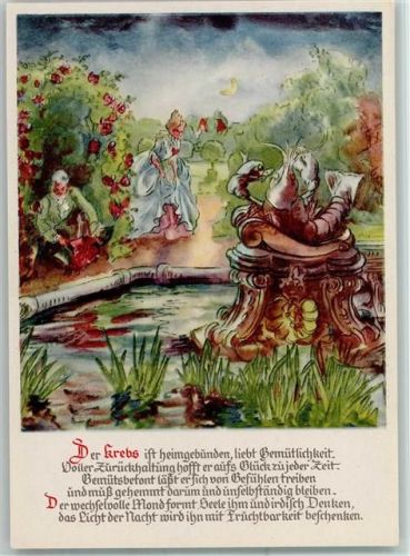Krebs - sign M. Rohland - Verlag Emmerich Nr. 2606 AK Gute Erhaltung