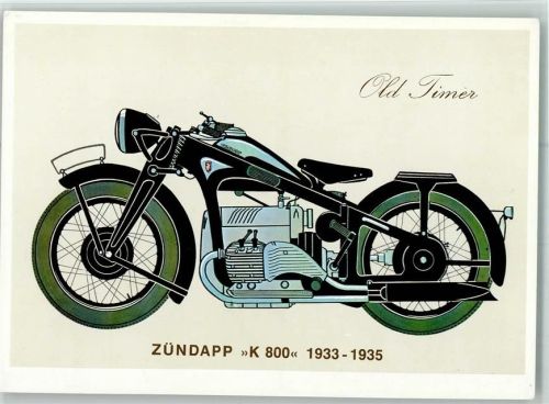Oldtimer K 800 - Sonderkarte 50 Jahre Zündapp 1967 AK Motorrad