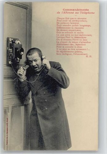 Commandements de Abonné au Téléphone - WK I -