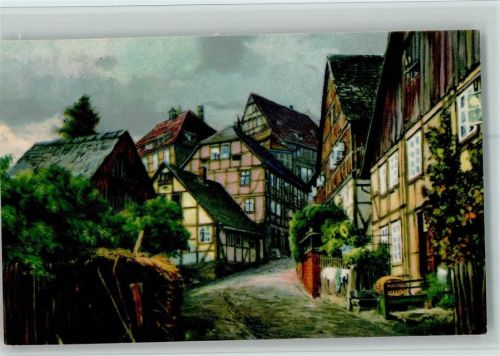Polle 1936 Alt Polle, Mühlenweg , Kunstverlag Carl Thoericht 9445 AK Gute Erhaltung