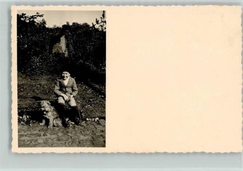 Junge mit seinem Hund Foto AK