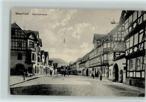 Wanfried 1928 Marktstrasse , Verlag Tellgmann gute Erhaltung AK