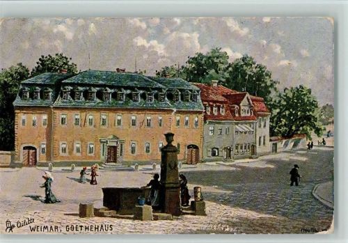 Oilette Serie Deutsche Städte Weimar Nr. 168 B - Goethehaus