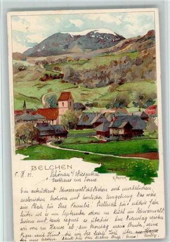 Belchen 1901 Künstlerkarte, gute Erhaltung AK