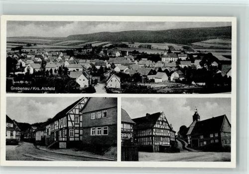 Grebenau Gesamtansicht Ortsansichten Fachwerkhaus 3-Bildaufnahme