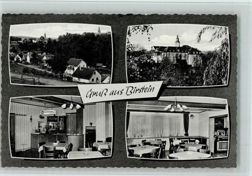 Birstein Gasthaus Stengert - Musikbox, Bartresen, Innenansicht, gute Erhaltung AK