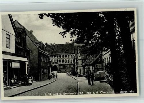 37647 W3453 Polle , Weser - Sommerfrische - Burgstrasse - Verlag Thoericht AK