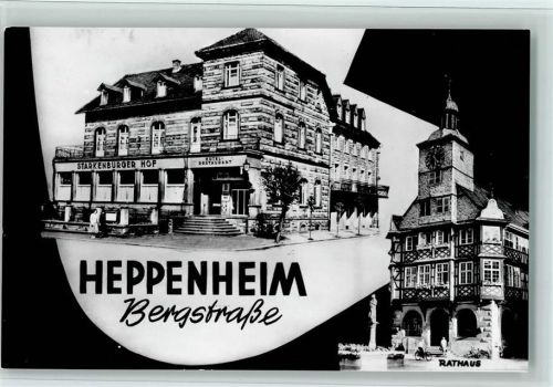 Heppenheim 1962 Hotel Starkenburger Hof , gute Erhaltung AK