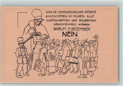 Volksabstimmung - Steuervogt, Vermögensabgabe Nein