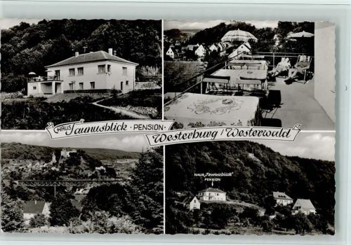 Westerburg 1955 Pension "Taunusblick" , gute Erhaltung AK