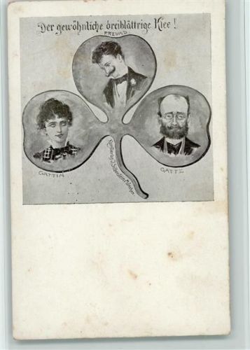1900 Der gewöhnliche dreiblättrige Klee - Freund, Gattin, Gatte - Humor