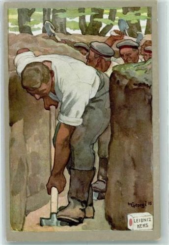 1915 WK I Im Schützengraben, sign Georgi