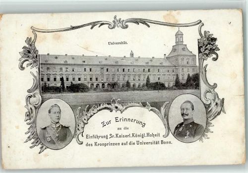 Einführung des Kronprinzen auf die Uni in Bonn