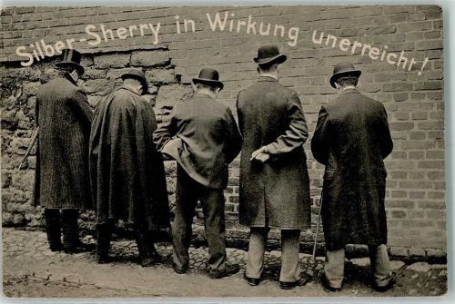 Silbers Sherry Otto Stolberg , Nordhausen - Männer pinklen