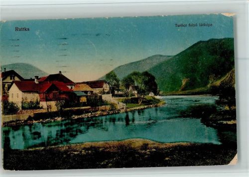 Ruttka - Vrutky - Turocz folyo latkepe, Stempelflecken, 3 Eckknicke