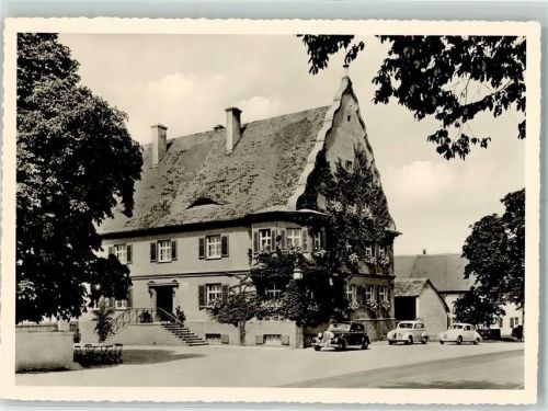 Nordendorf Brauerei Gasthaus Ludwig Miller Rückseite mit Kleberesten bzw Abschürfungen