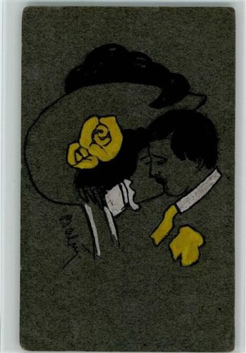 1910 Künstlerkarte Verlag Carl A.E. Schmidt / Dresden - Der Kuß
