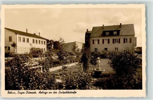 Rehau Luitpoldstraße Anlage Brunnen Ruhebänke