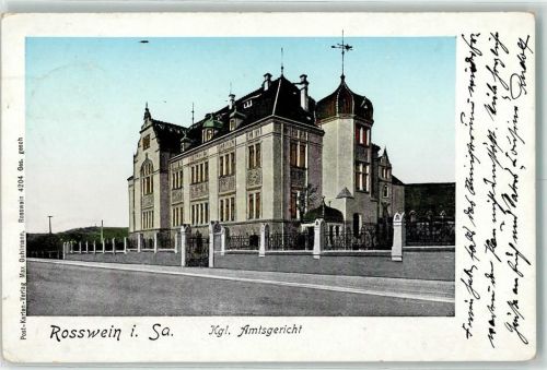 Roßwein 1912 Kgl. Amtsgericht