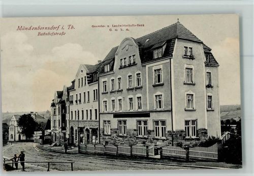 Münchenbernsdorf Bahnhofstraße Gewerbe- und Landwirtschafts-Bank