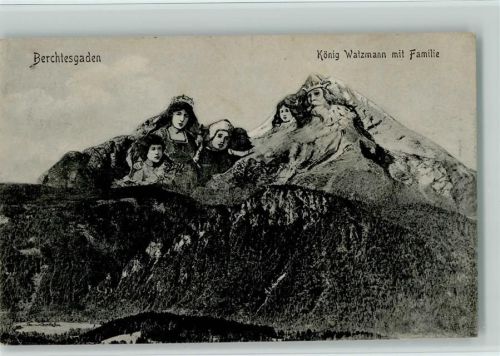 1910 König Watzmann mit Familie