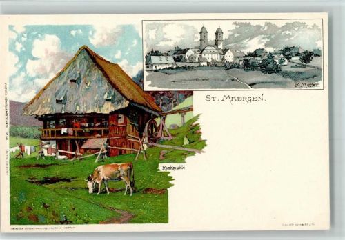 St. Märgen Velten Künstlerkarte AK Top Erhaltung