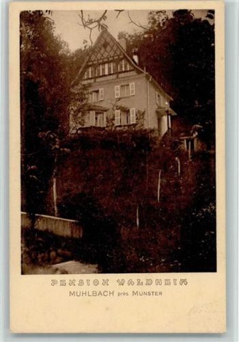 68380 Muhlbach-sur-Munster Mühlbach (Elsass) - Pension Waldheim