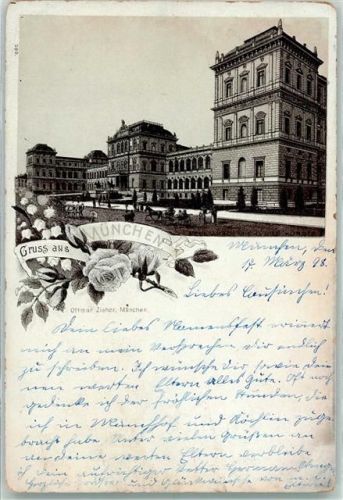 München Vorläufer Druck 1890-1895 , Lithographie Ottmar Zieher