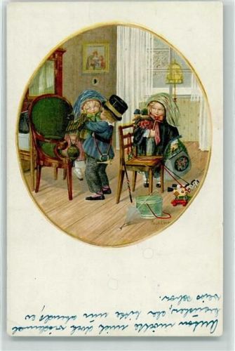 1937 Verlag M.M. 1228 Kinder Spielzeug AK