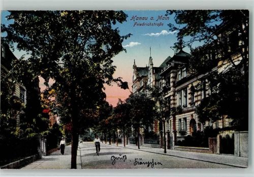 Hanau 1920 Friedrichstraße - Verlag trinks & Co Nr. 6 AK