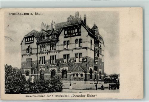 Bruckhausen 1907 Beamten Casino der Gewerkschaft "Deutscher Kaiser"