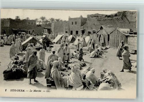 1910 Nr. 1 Le Marche, Marktszene, gute Erhaltung AK