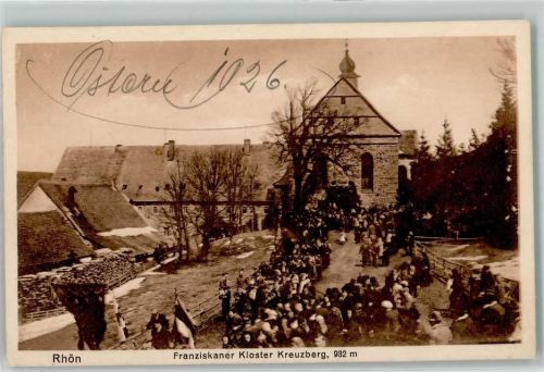 Kreuzberg Franziskaner Kloster Kirchgänger Klosterstempel