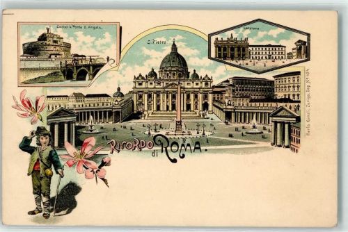 Roma Castel u. Ponte S. Angelo S. Pietro Petersdom Laterane