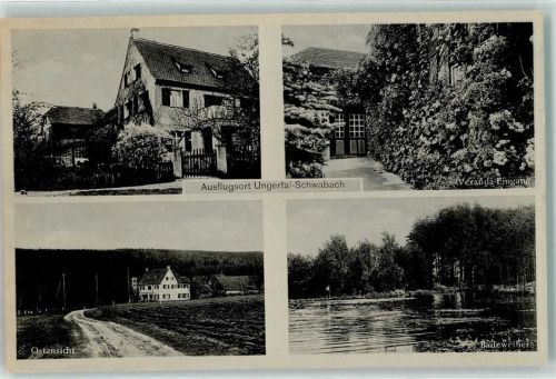 Schwabach Erholungsheim Ungerthal Veranda-Eingang Badeweiher