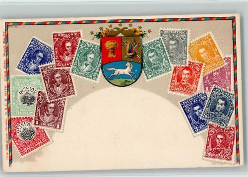 Nr. 33 - Wappen, Venezuela , gute Erhaltung AK