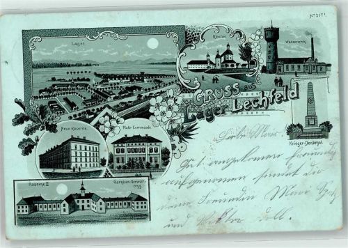 Lager Lechfeld Neue Kaserne Kloster Wasserwerk Krieger-Denkmal