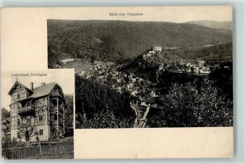 Schwarzburg Logierhaus Bräutigam Blick vom Trippstein