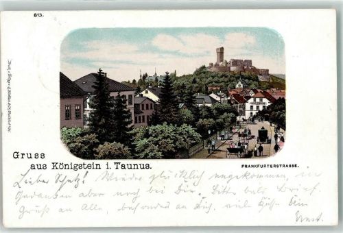 Königstein 1898 Frankfurter-Straße Burgruine Königstein